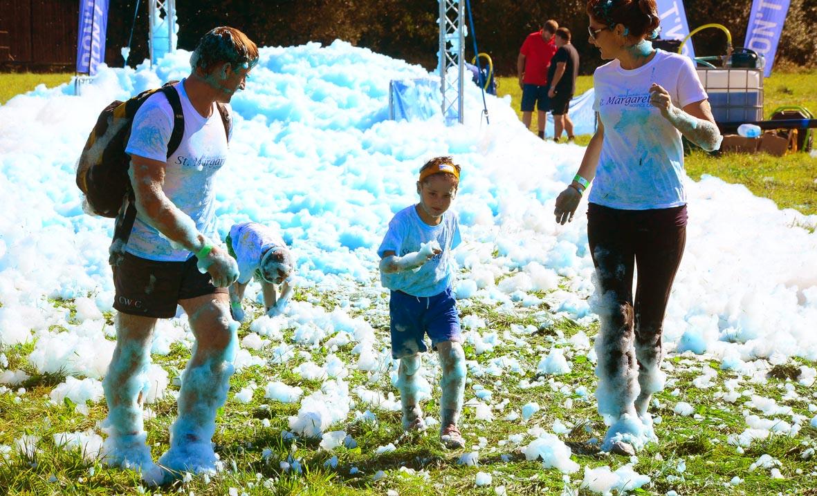 The County Gazette 180 Appeal Bubble Rush in aid of St Margaret's Hospice 