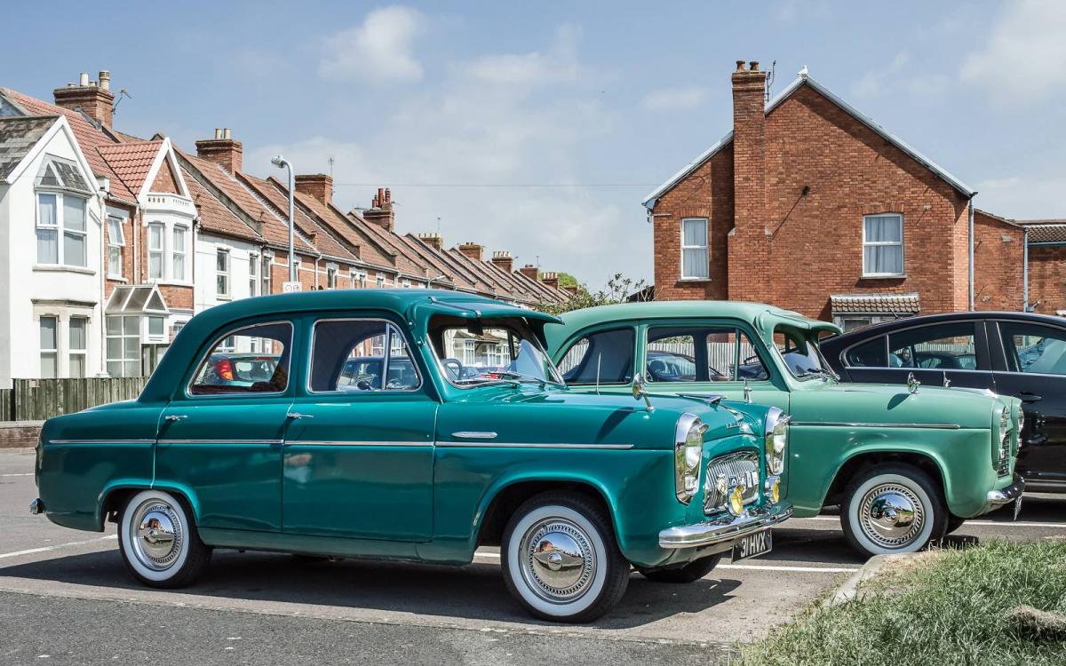 PARKED UP: Vintage cars in Burnham. PICTURE: Martin Grant. PUBLISHED: May 11, 2017