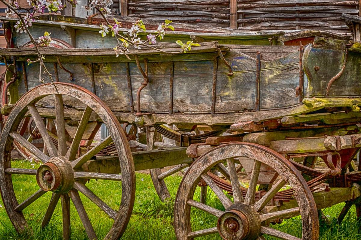 PIECE OF HISTORY: A wagon at Perry’s Cider 				 PICTURE: Angela Heed. PUBLISHED: May 25, 2017