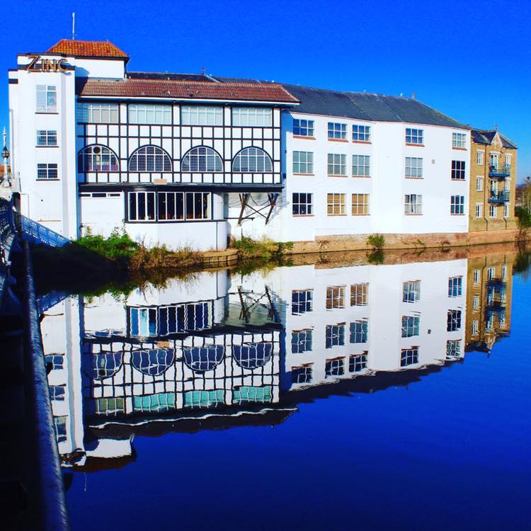 REFLECTIONS: At Dellers Wharf in Taunton. PICTURE: Paulette McConnell. PUBLISHED: June 15, 2017