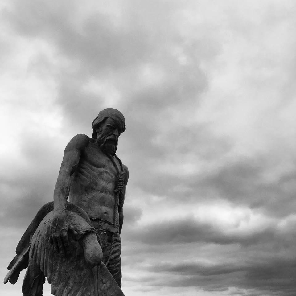 REFLECTIVE: The Ancient Mariner statue at Watchet. PICTURE: Matt Conick. PUBLISHED: June 29, 2017
