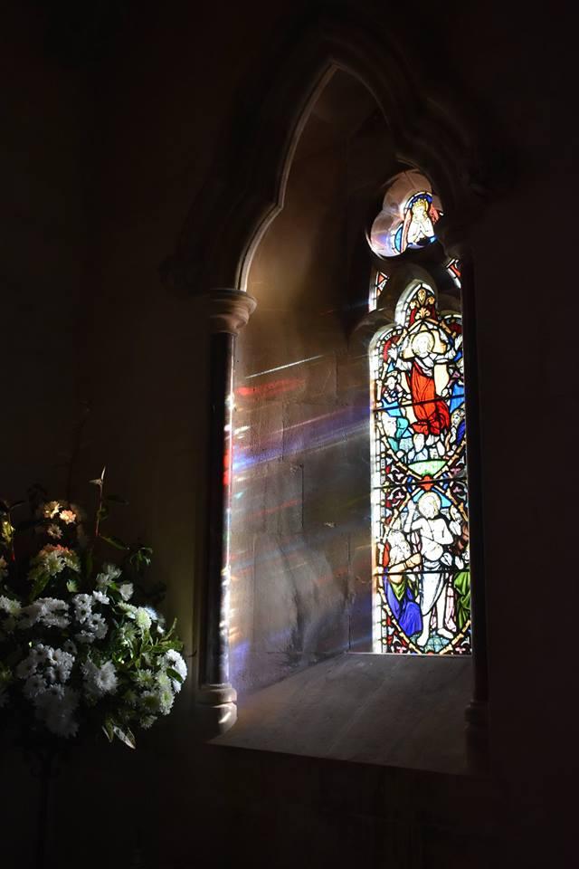 COLOUR: Church window at West Quantoxhead. PICTURE: Stu Mapstone. PUBLISHED: July 13, 2017