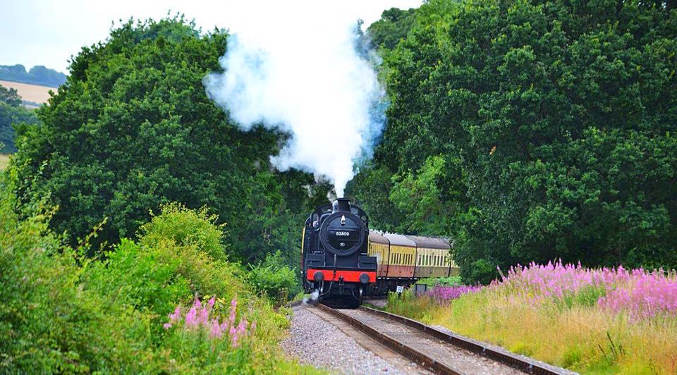 STEAMING ALONG: Between Minehead and Bishops Lydeard. PICTURE: Darren Lock. PUBLISHED: August 3, 2017.