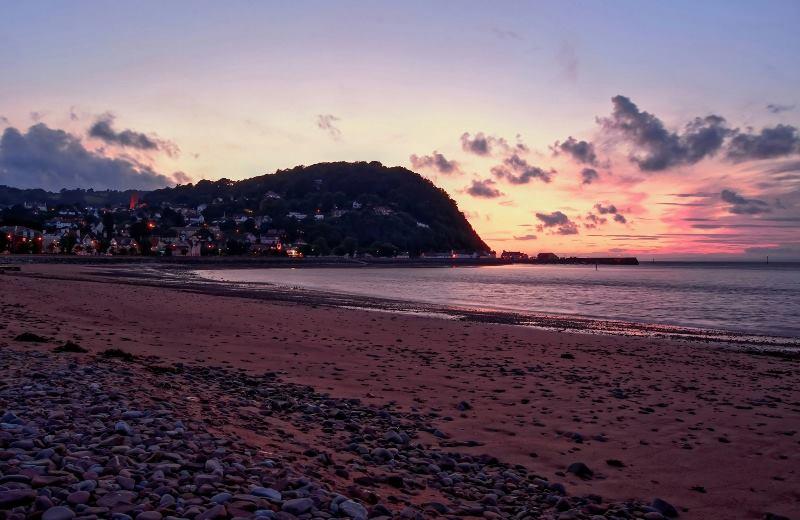COLOURFUL: Minehead at sunset. PICTURE: Austin Appleby. PUBLISHED: August 10, 2017.