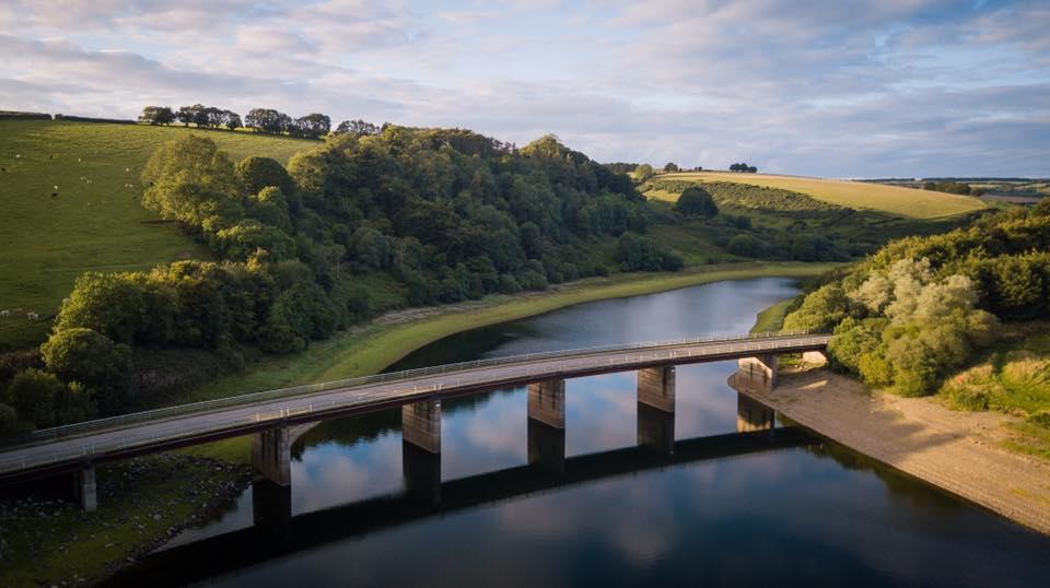 CLEAN LINES At Wimbleball Lake. PICTURE Keanu Drone.