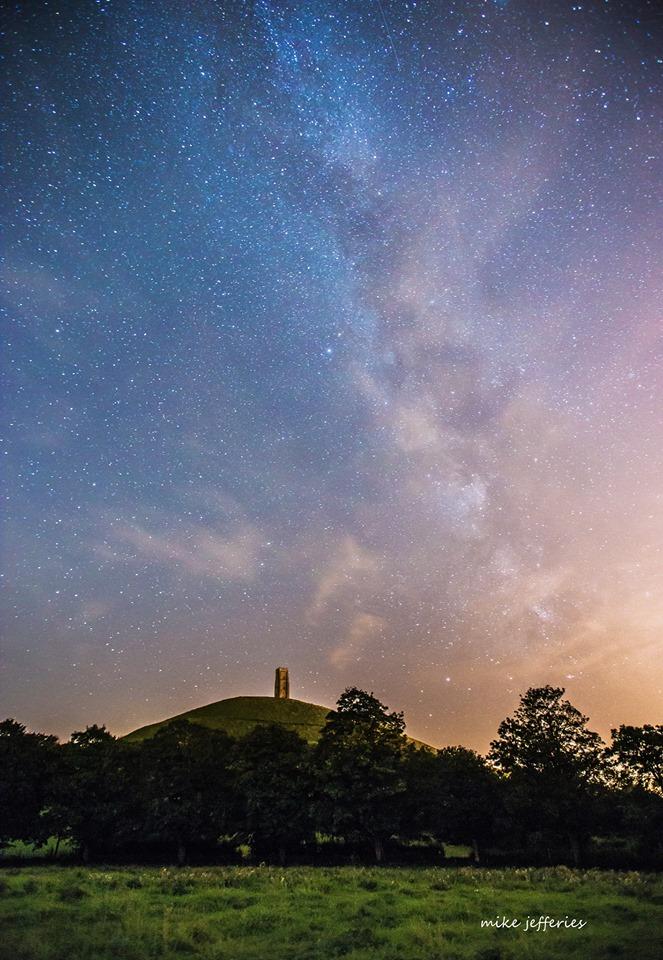 NIGHT SKY: The Milky Way over Glastonbury Tor. PICTURE: Mike Jefferies.