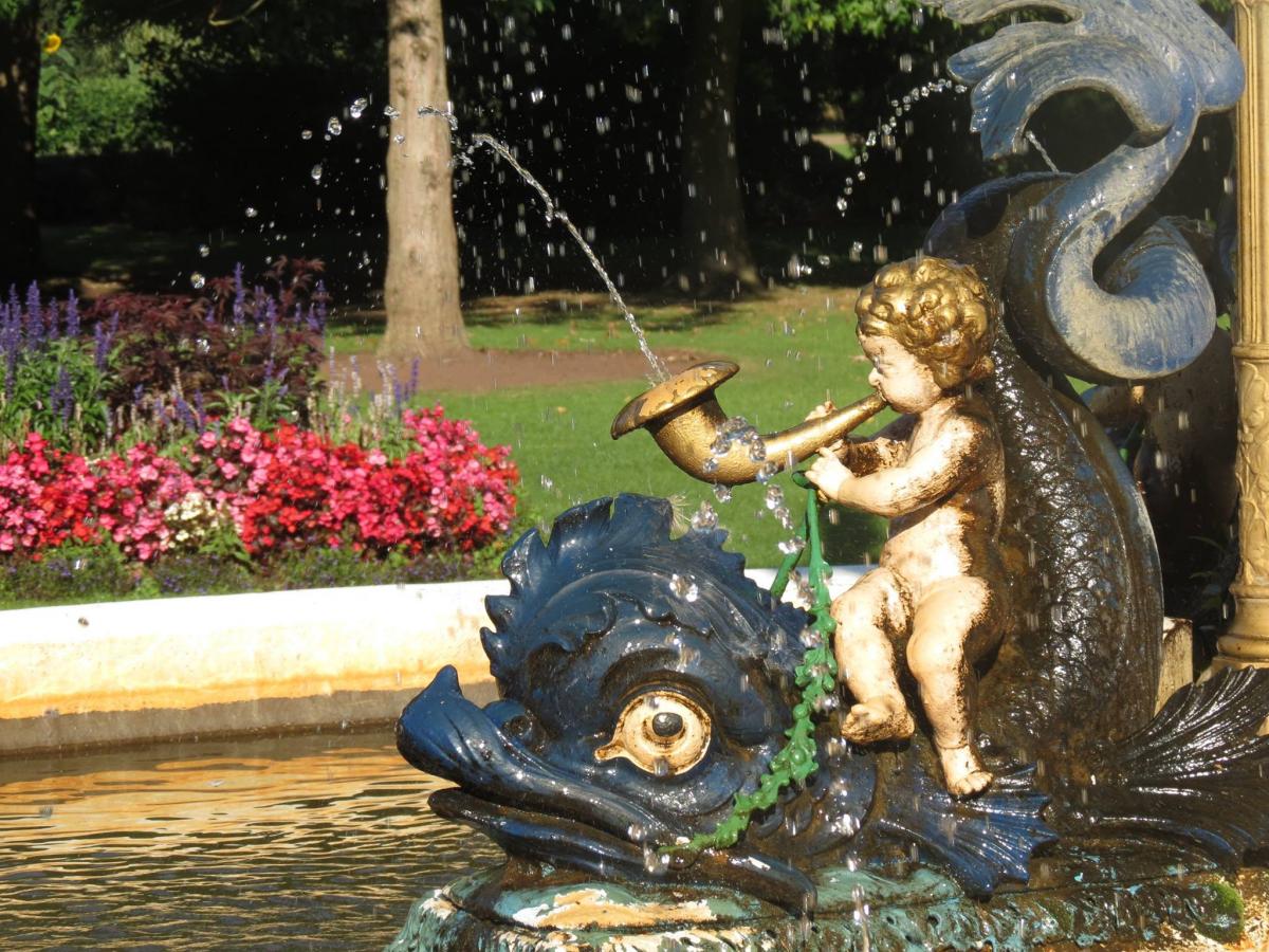 The fountain at Vivary Park, by Jim Gillard