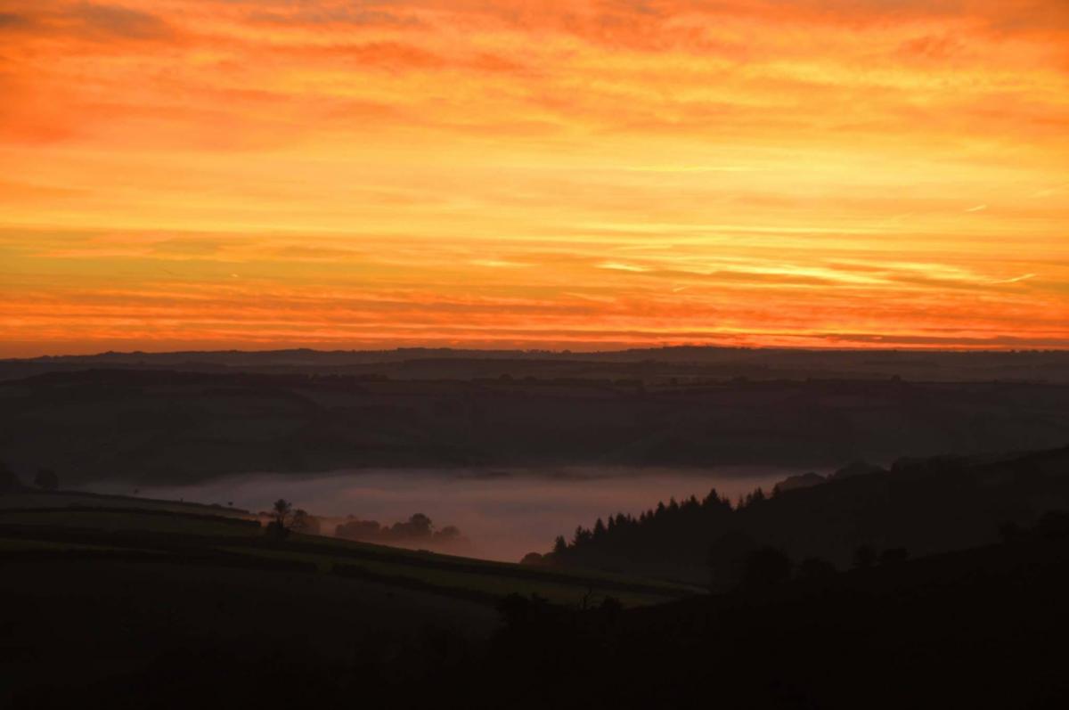 BEFORE SUNRISE: At Winsford Hill on Exmoor. PICTURE: Leanna Coles. Published: October 5, 2017