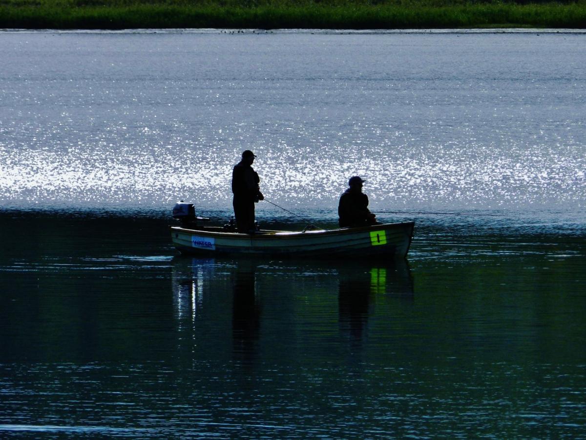EARLY RISERS: Fishermen at Blagdon Lake. PICTURE: Keith Nichols. Published: October 12, 2017