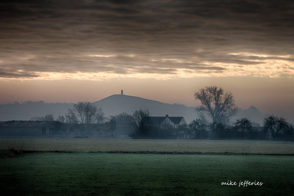 A misty morning across the Levels, by Mike Jefferies
