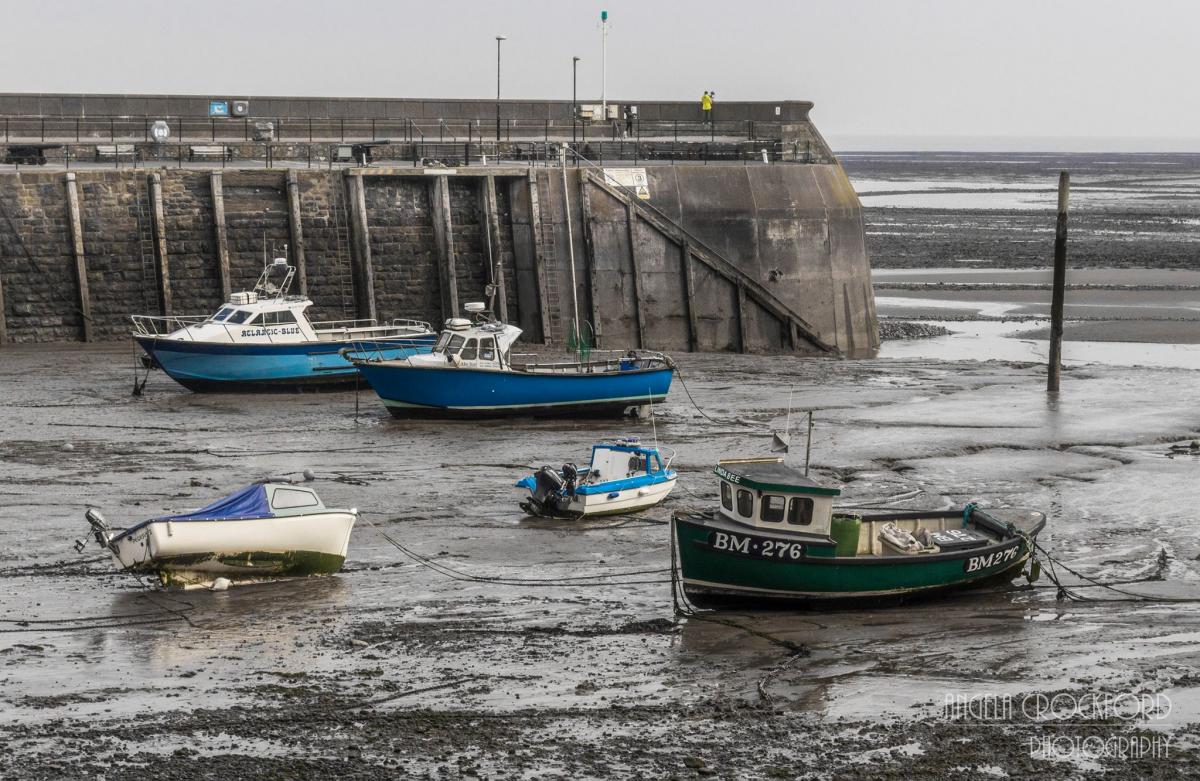 Shades of Watchet Harbour, by Angela Crockford