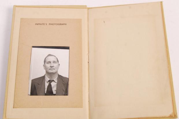 BRIGGS BREAKOUT: The prison log book which shows the exact moment Great Train Robber Ronnie Biggs went on the run for 36 years is up for sale with East Bristol Auctions’ on November 15. Picture: SWNS