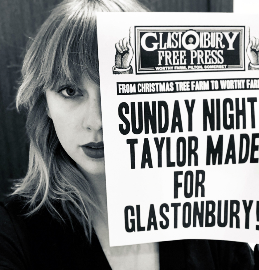 Taylor Swift Confirmed For Sunday Night At Glastonbury