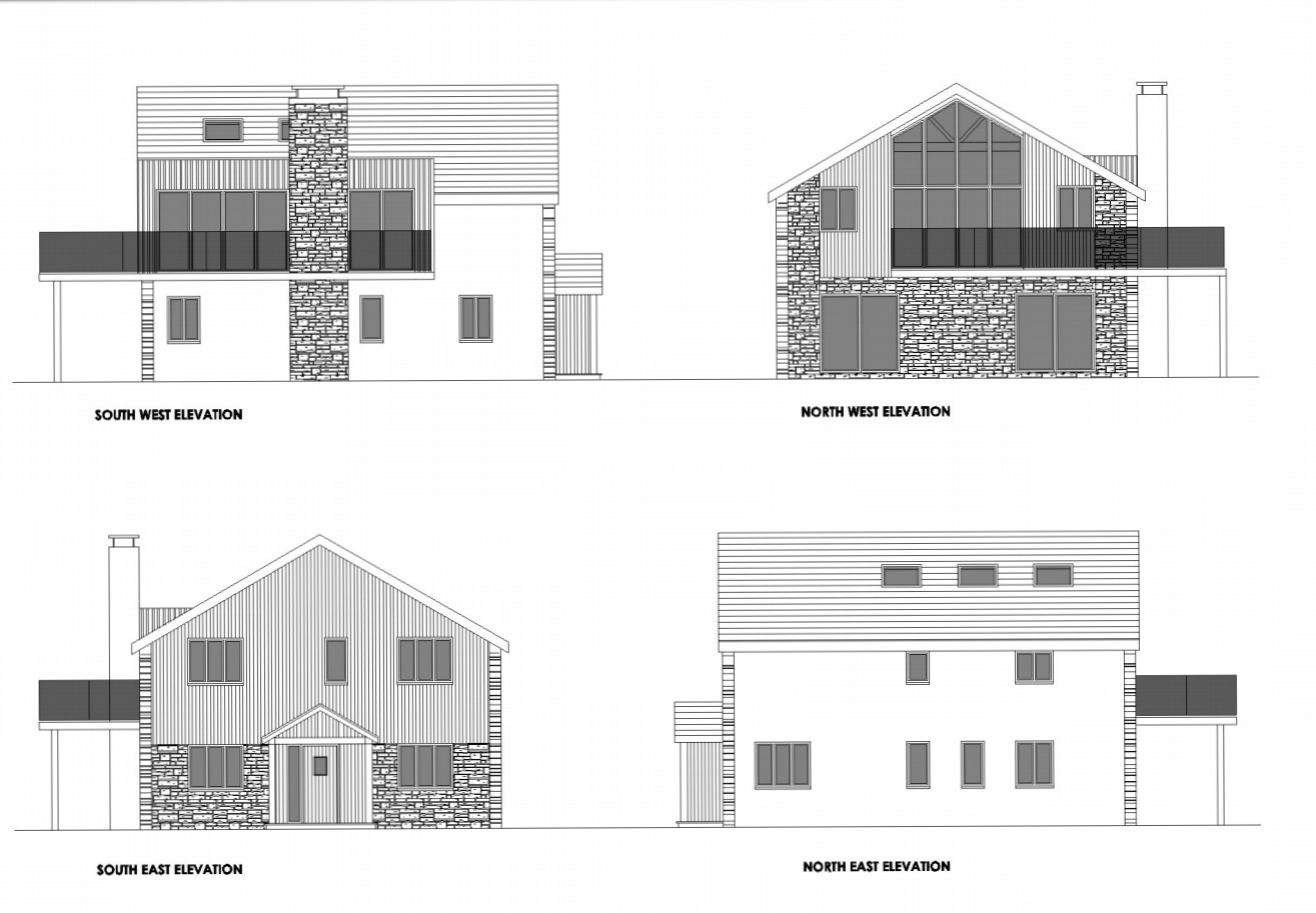 The proposed design of the new house to be built at Rame Head