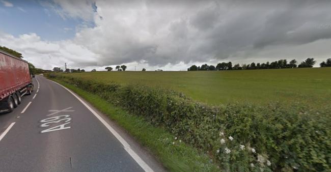 PLAN: Part of the proposed site of 675 homes and new Primary School on A39 Quantock Road in Bridgwater. Pic: Google Maps