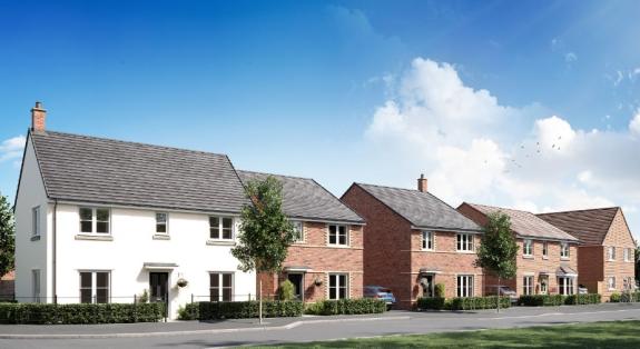 Somerset County Gazette: Artist's impression of phase one of the Comeytrowe urban extension in Taunton - image Barton Willmore Somerset County Gazette: Artist's impression of phase one of the Comeytrowe urban extension in Taunton - image Barton Willmore