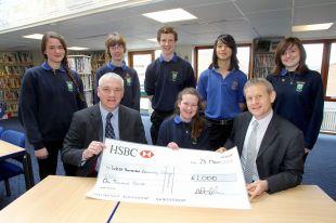 IN the picture, from left, back, are winning students Jasmine Payman, Megan Peeks, Harry Symons, Joe Lee and Becky John; front, Nigel Cann, of EDF Energy, student Alex Christmas and college principal Nick Swann. PHOTO: Submitted