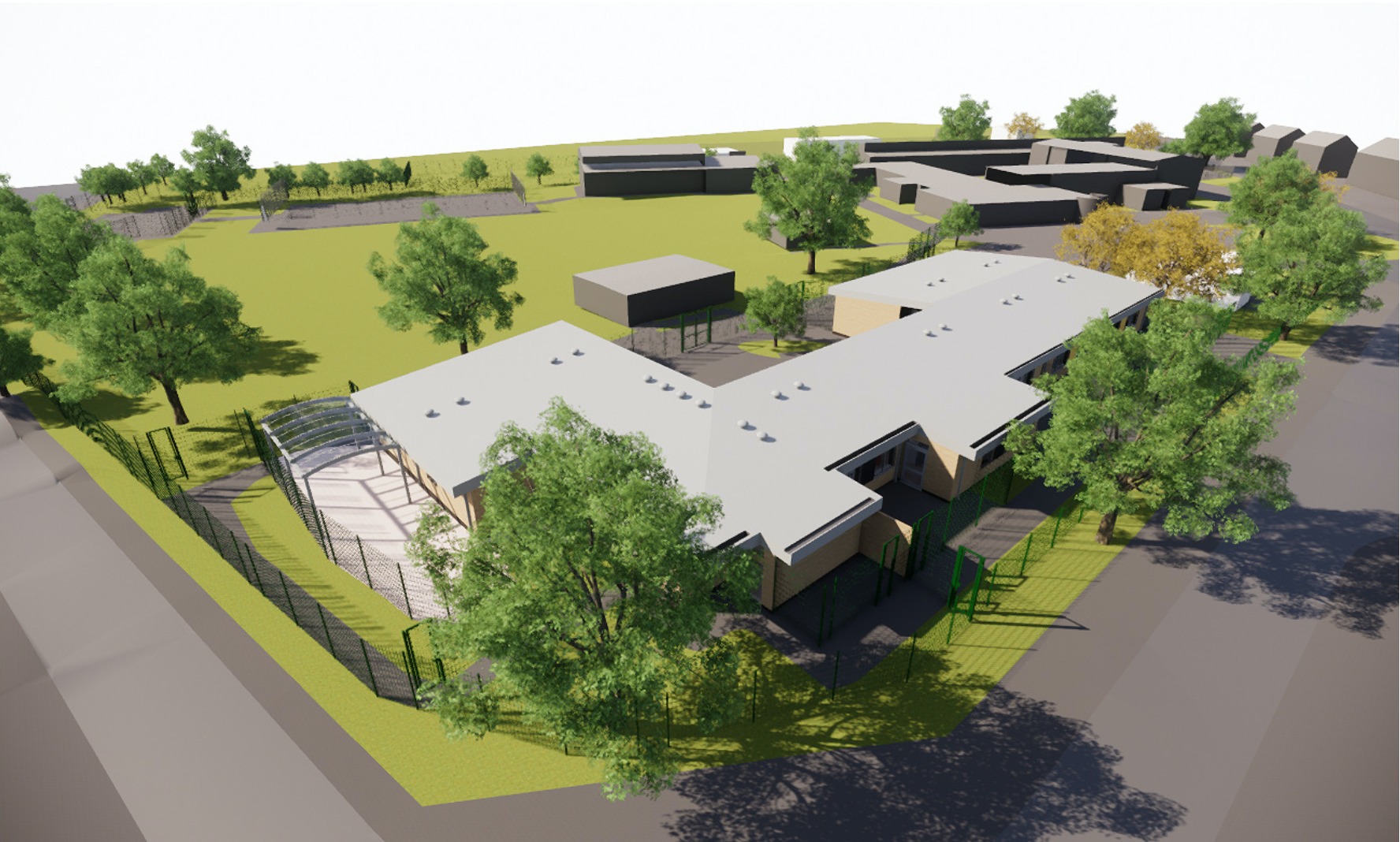 Image of the planned expansion of Sky College