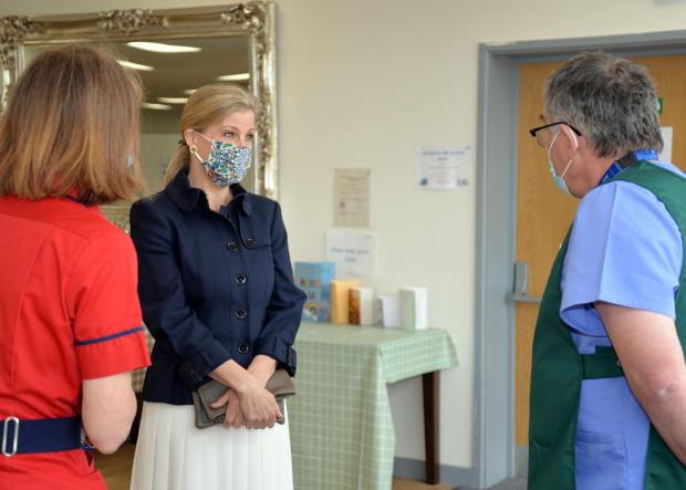 Somerset County Gazette: VISIT: The Earl and Countess of Wessex at the Bath and West Showground. Pic: Somerset NHS Foundation Trust