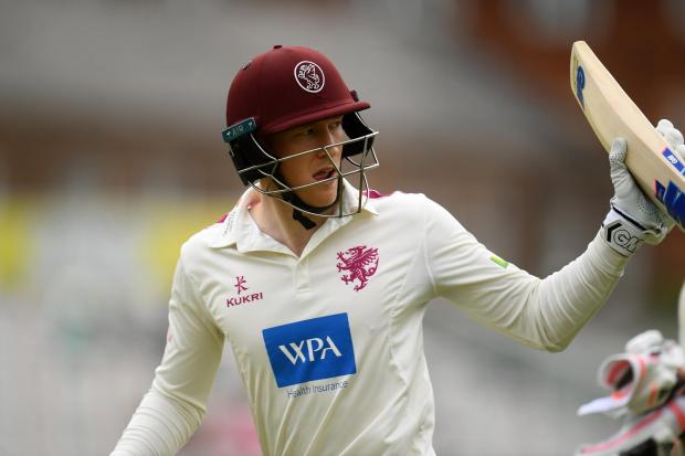 TON: George Bartlett scored a century in Somerset's second innings against Hampshire (pic: SCCC)