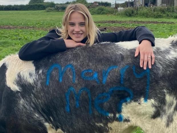 Somerset County Gazette: MARRY ME?: Emily and her cow