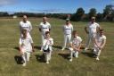 FAMILY FORTUNES: Minehead Cricket Club's 'dads and lads' (pictured from left), back row - Adrian Priddle, Rob Hopkins, Ian Goodrum, Paul Jones; front row- Fin Priddle, Jonah Hopkins, Lewis Goodrum, Ryan Jones