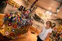 Museum manager Sue Leask stands next to a Horse Power exhibition. Picture: Steve Richardson