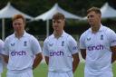 Hat-trick of Taunton St Andrews players for England Under 19s- James Rew, (left), Jack Harding (centre) and George Thomas (right) are out in Australia for the two match Test under-19 Test series and the three ODI and one T20. Pic: Richard Walsh.