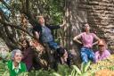 Members of the As You Like It cast rehearse in The Bishop's Palace Gardens. Picture: Finlay Holdaway