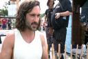 Joe Wicks at Glastonbury Festival, where he puts thousands of people through their paces with a 25-minute HIIT workout.