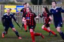 Action from a Bishops Lydeard Ladies match last season.