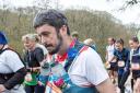 Dave Urwin giving his all in the ultra marathon