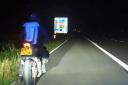 This motorcyclist was caught speeding at 118mph on the M5 near Taunton Deane Services.