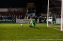 Dan Lavercombe made a top penalty save to help Town win.