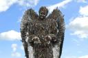 This photo shows what the Knife Angel would look like