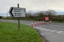 The road was closed for several hours following the fatal collision. Picture: Newsquest