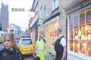Police called to the robbery in St James Street in January 2006. Picture: County Gazette