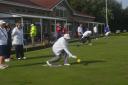Action from the bowls club earlier in the year