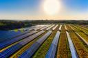 A stock image of a solar farm similar to the one near Taunton which Environmena will restore ahead of the summer months.