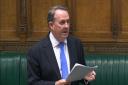 Sir Liam Fox, MP for North Somerset, speaks in the House of Commons.