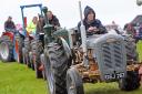 The vintage tractor parade