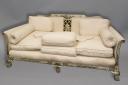 LUXURY: This sofa and two armchairs form a Bergere suite bought from an estate sale at Brancepepth Castle. It goes under the hammer at Greenslade Taylor Hunt on Thursday, September 6.