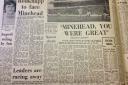 MAKING HEADLINES: How the County Gazette reported Minehead AFC's FA Cup match with Portsmouth.