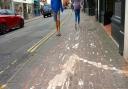 Taunton sees ANOTHER paint spillage on town walkway