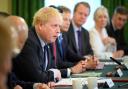 Boris Johnson chairs a Cabinet meeting at 10 Downing Street after surviving a confidence vote last night. Picture: Leon Neal, PA Wire