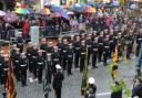 Royal Marines march - 30,000 turn out to cheer Commandos