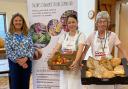 Jennifer Duke (left) with volunteers Davina and Pauline. Picture: West Somerset Food Cupboard