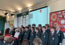 Pupils at school in Chard honour the Fallen as they celebrate Remembrance