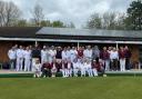 The whole group of bowlers at Taunton Vivary.