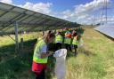 A group of year six children from St John’s Church of England primary school enjoyed a trip to New Rendy Solar farm.